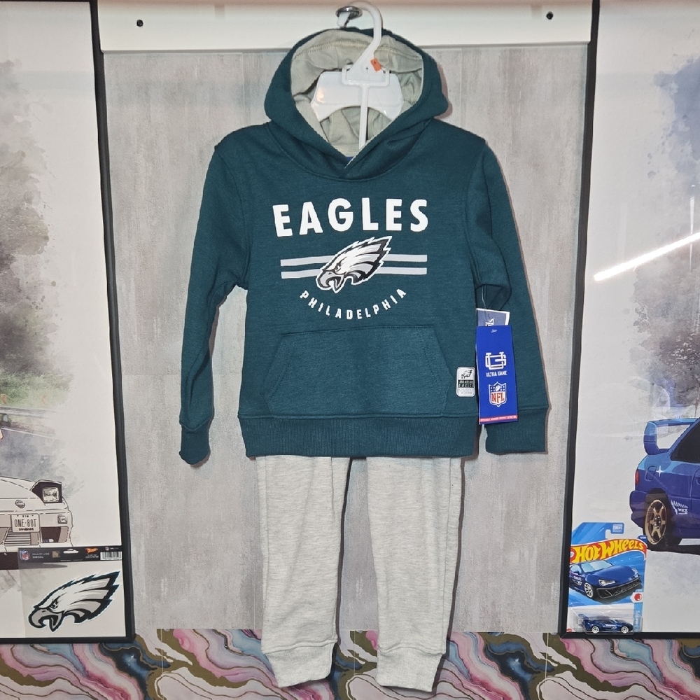 4T Philadelphia Eagles Hoodie and Pants Set